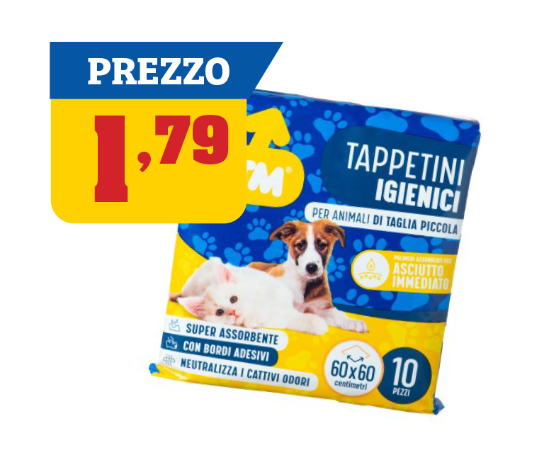 Tappetini igienici per animali